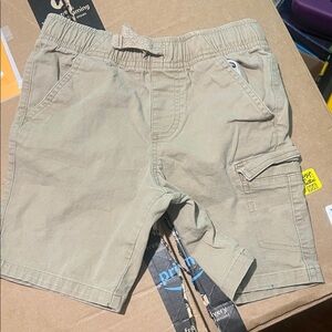 Kids Beige Cargo Shorts